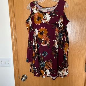 Jodifl flowered Cold Shoulder dress